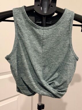 Yogalicious Heather Green Crop Top X-Small